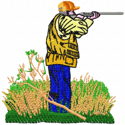 Cowboy And Hunter Embroidery Design 8 Cowboy And Hunter Embroidery Design 8